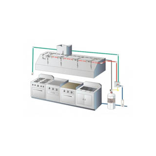 Hoodmart Ventless Pizza Oven Fire Suppression